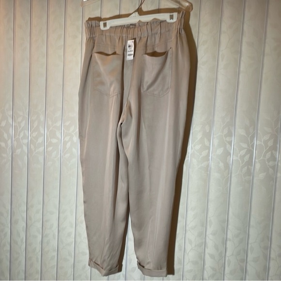 Womens BAR III pants size XL beige pants trouser pants elastic waist - Picture 5 of 11